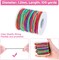 Elastic String for Bracelets, Selizo Bracelet Bead String Elastic Cord for Bracelets, Necklace, Beading, Jewelry Making and Braided Hair Styling (1.2 MM, 109 Yards, Rainbow Color)